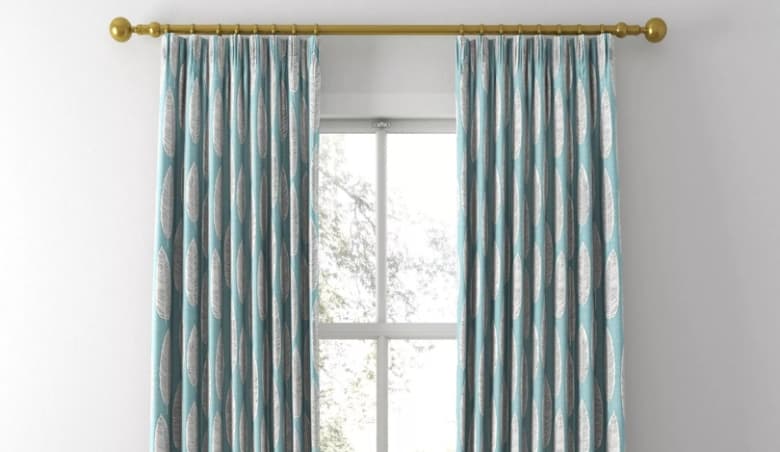 Prestigious Textiles Quill Made to Measure Curtains or Roman Blind, Teal by John Lewis