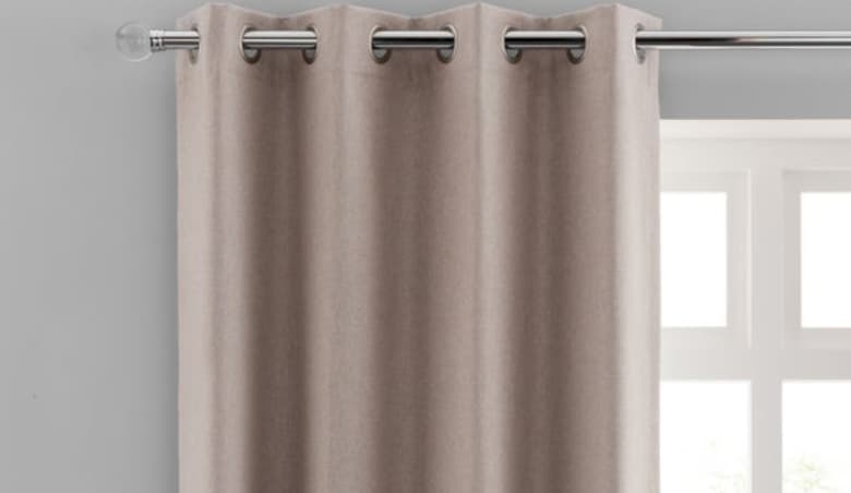 Luna Brushed Eyelet Curtains by Dunelm