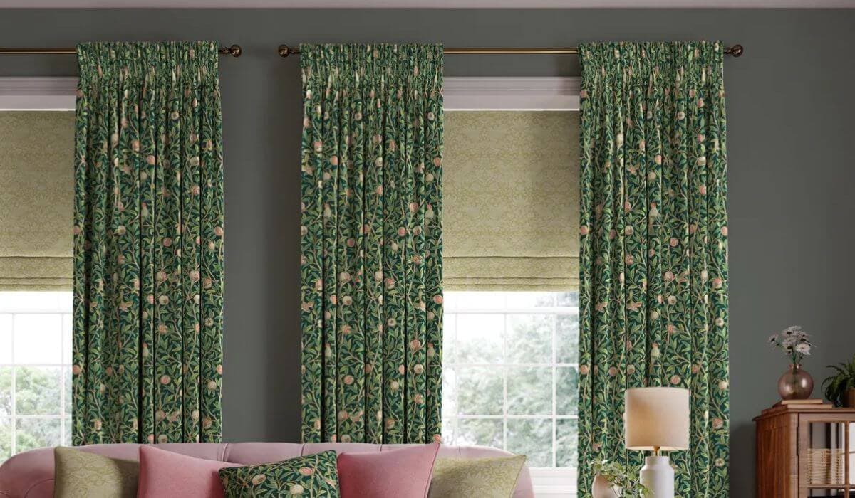 Dunelm - William Morris At Home Bird & Pomegranate Made to Measure Curtains