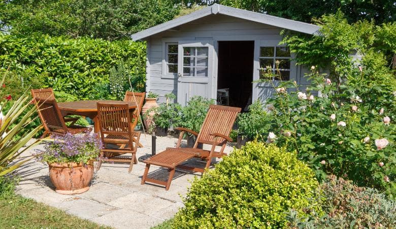 unsheltered garden