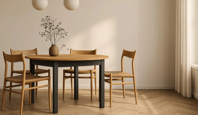Extendable Round Kitchen Dining Table Impact Furniture