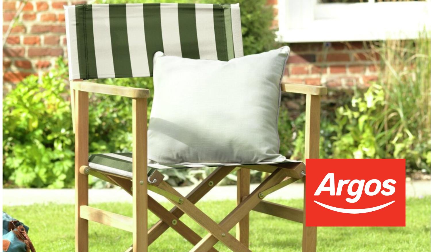 Habitat Folding Wooden Garden Director Chair By Argos