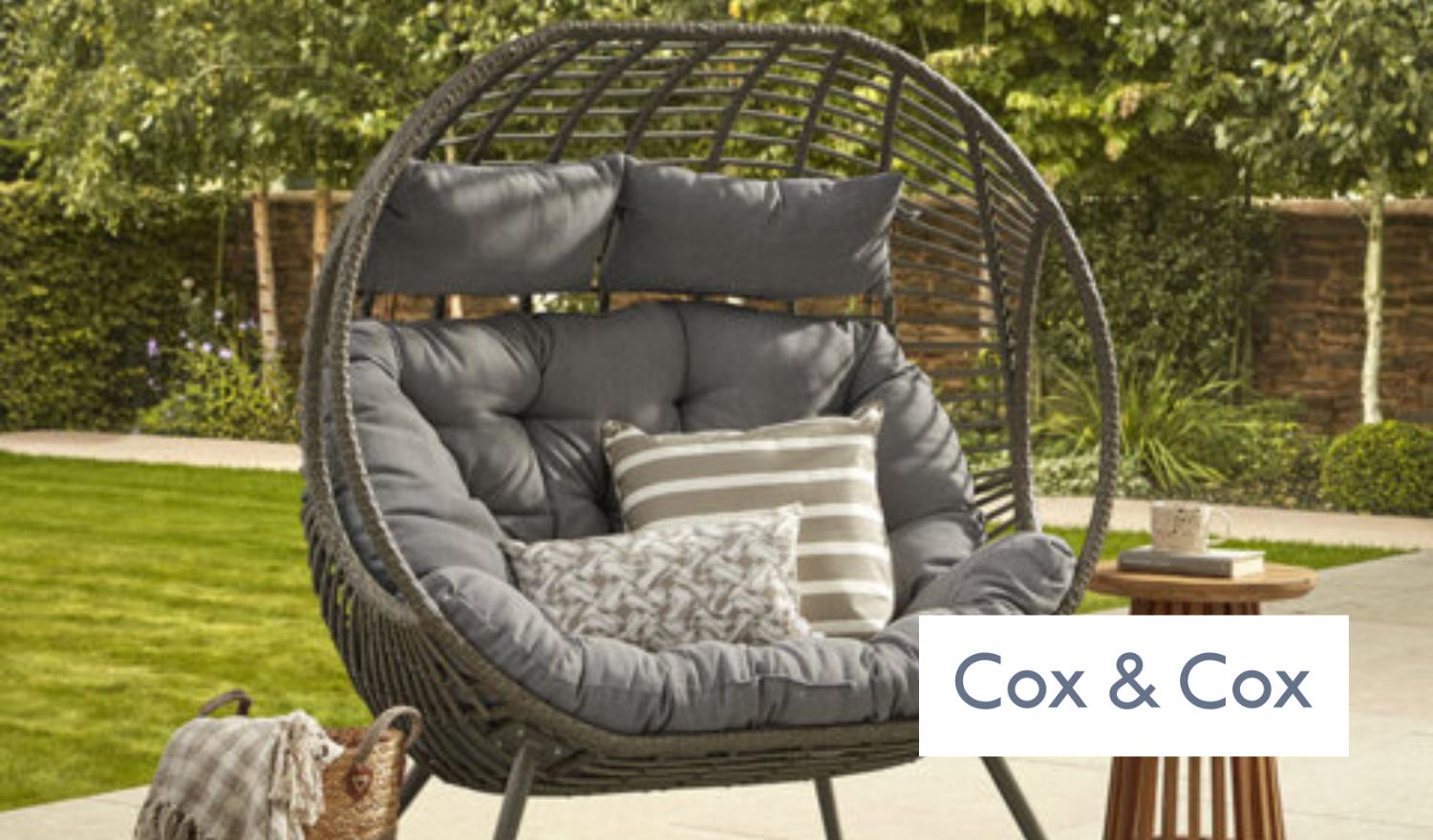 Indoor Outdoor Double Seated Occasional Chair by Cox & Cox