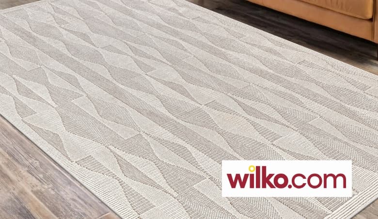Ohio Geometric Indoor Outdoor Rug - Neutral/160cm by Wilko