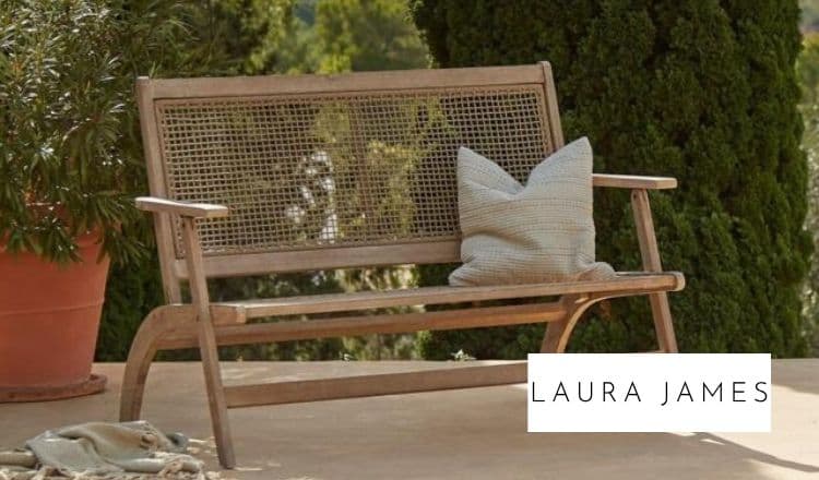 Akira Wooden Garden Rope Folding Bench by Laura James
