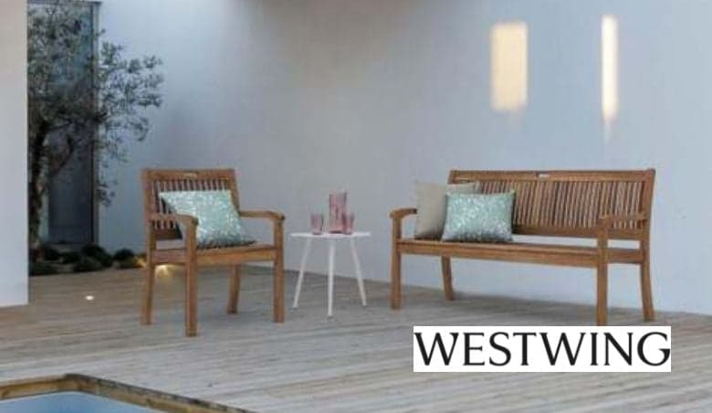Acacia Wood Garden Bench Noemi by Westwing