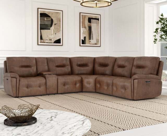 Assets product images oak furniture superstore gboakfuruxrhahr barlow dark brown faux leather left hand facing reclining corner sofa medium