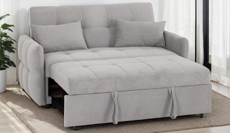 Light grey sofa bed