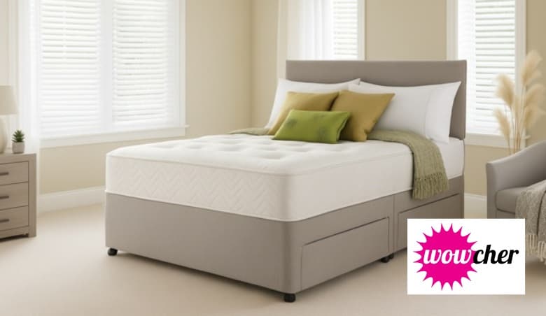 Divan Bed with Memory Foam & Storage by Wowcher >